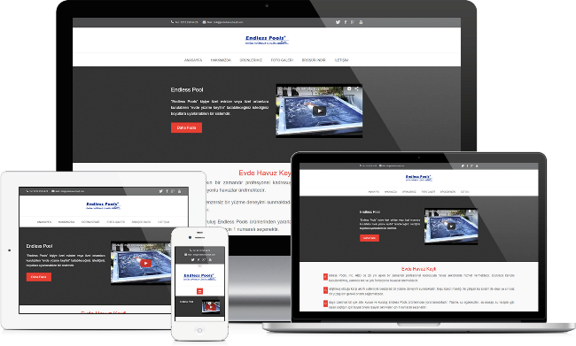 Telefona ve Tablete Uyumlu Site